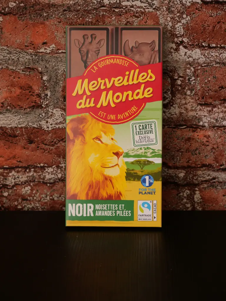 Merveilles du Monde - Noir Noisettes Amandes 100g